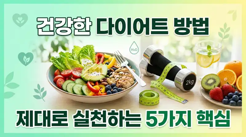 건강한 다이어트 방법 제대로 실천하는 5가지 핵심
