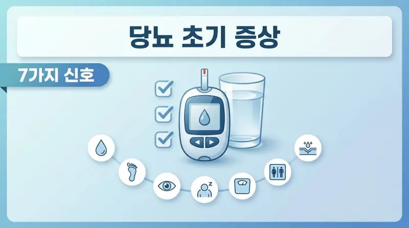 당뇨 초기 증상 놓치기 쉬운 신호 7가지