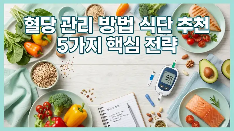 혈당 관리 방법 식단 추천 5가지 핵심 전략