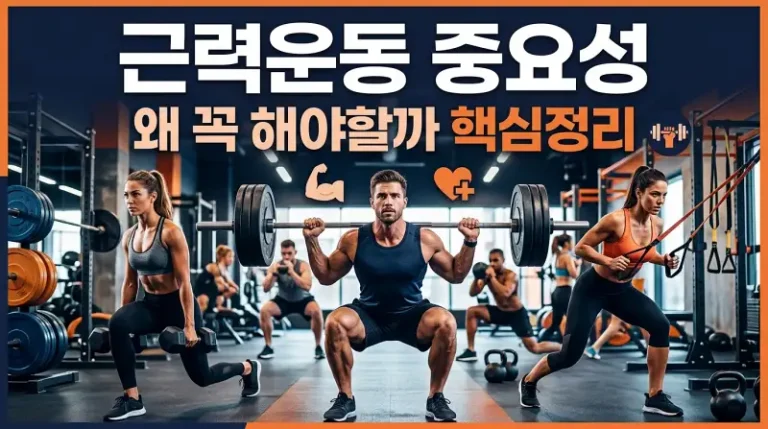 근력운동 중요성 왜 꼭 해야할까 핵심정리