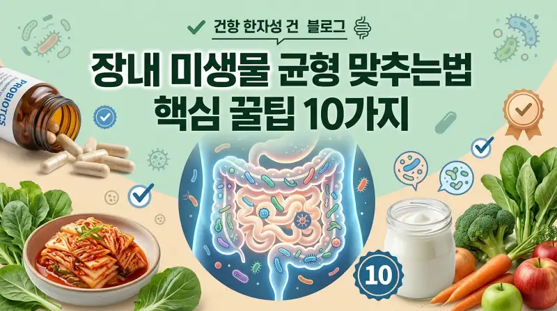 장내 미생물 균형 맞추는법 핵심 꿀팁 10가지