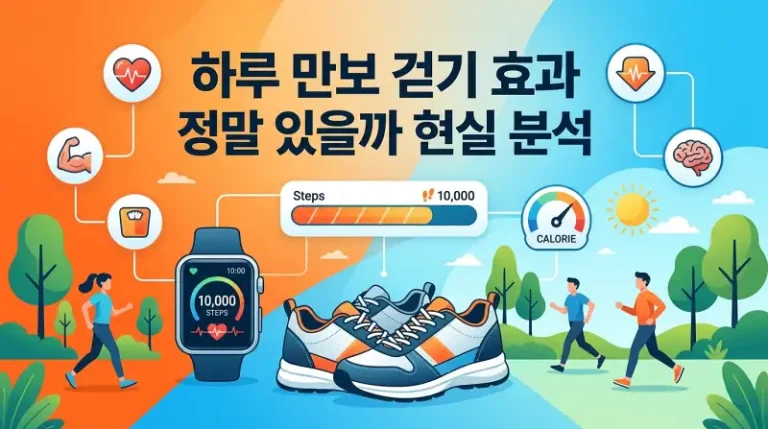 하루 만보 걷기 효과 정말 있을까 현실 분석