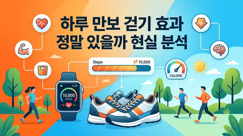 하루 만보 걷기 효과 정말 있을까 현실 분석