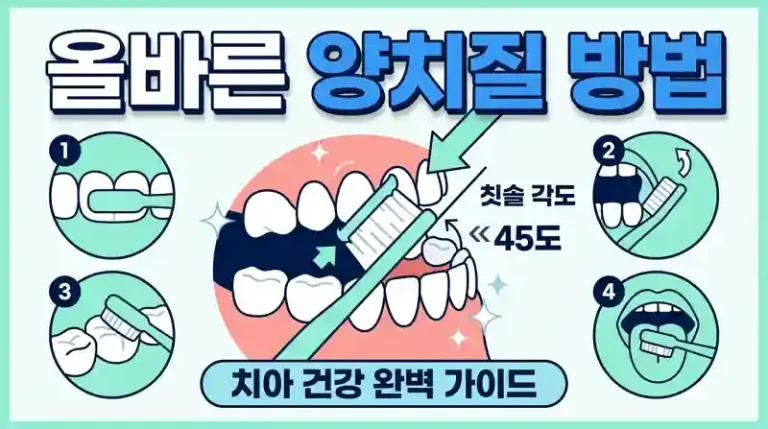 올바른 칫솔질 방법 총정리