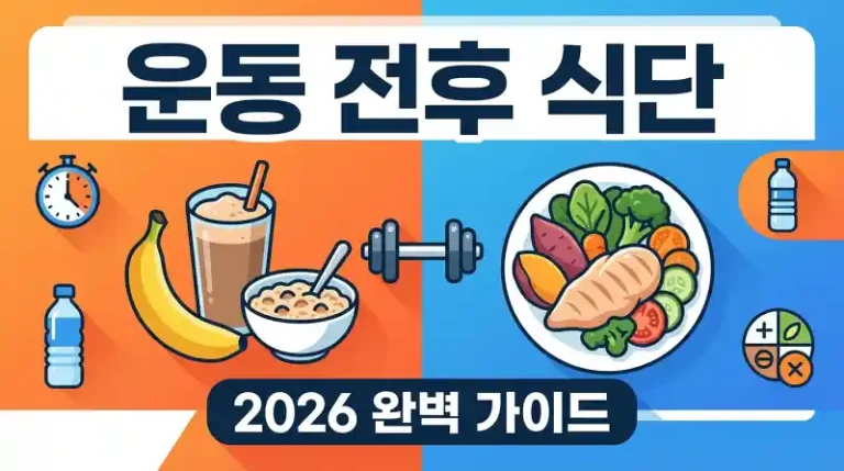 운동 전후 식단 2026 완벽 가이드