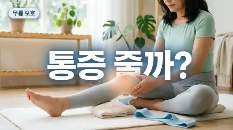 무릎 관절 보호 습관 해보니 통증 줄까