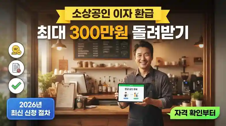 소상공인 이자 환급 신청 자격 및 실제 신청 절차