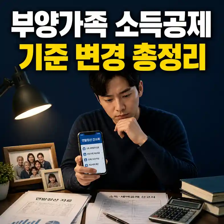 부양가족 소득공제 기준 총정리