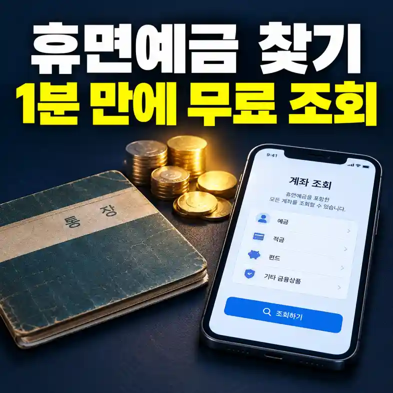휴면예금 찾기 6단계